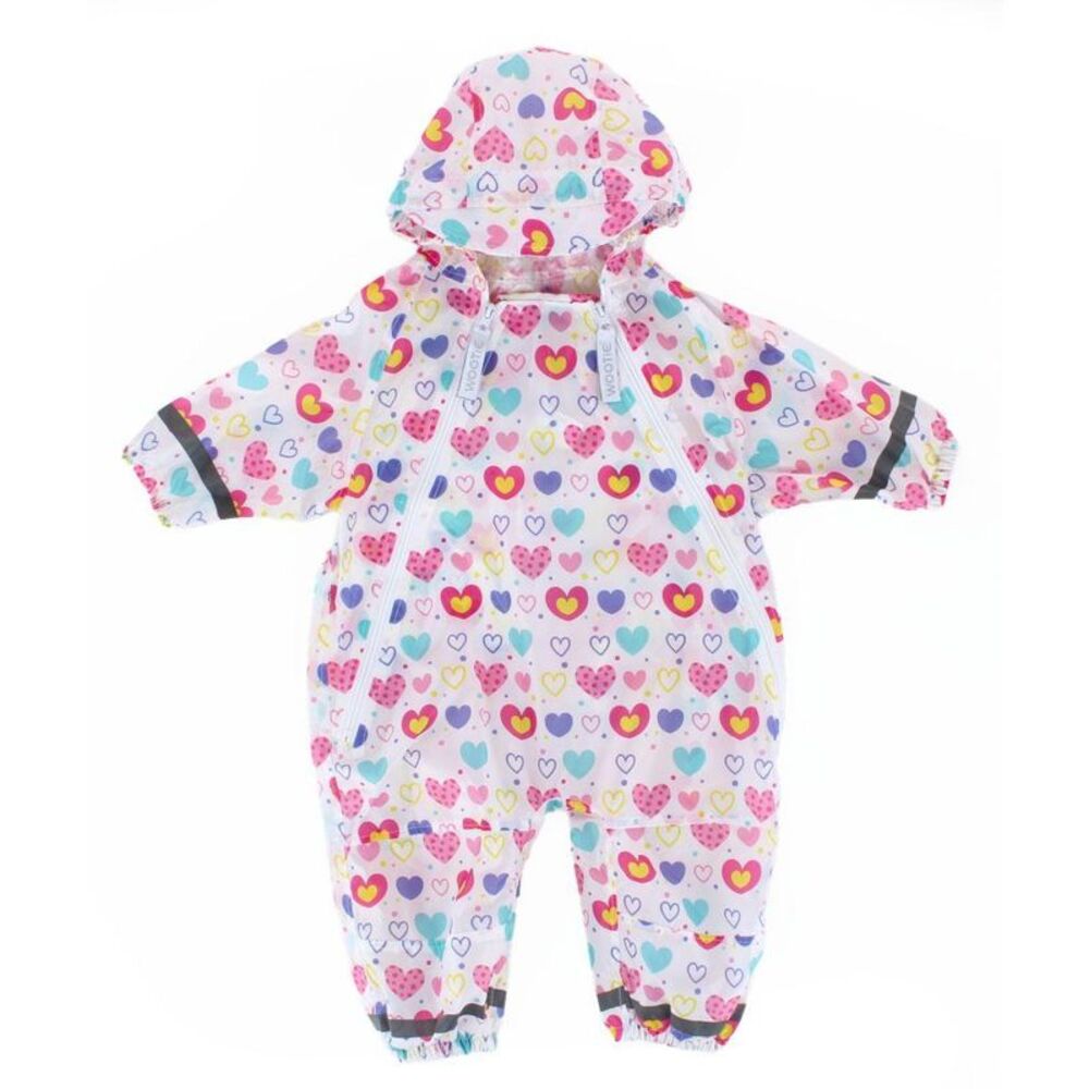 CTM Toddler Waterproof Rainsuit with Reflective Stripes by Wootie